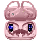 Buy now bmani Ear Buds Wireless Earbuds Bluetooth Headphones with 80H Playtime LED Display Case, Over-Ear Hook with Mic, Stereo Sound, Easy Button Controls, Sports Earphones for Running Workout Gym Black at indiglob india