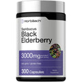Horbäach Black Elderberry | 300 Capsules | Sambucus Supplement | Non-GMO & Gluten Free