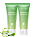 Aloderma Aloe Vera Gel Made within 12 Hours of Harvest with 99% Pure Organic Aloe Vera, Naturally Hydrating for Soothing Skincare, Moisturizing Aloe Gel for Skin, Face, Sensitive Skin - 4oz - 2ct
