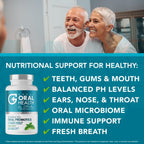 Buy now Oral Probiotics for Mouth Bad Breath Treatment for Adults; Dentist Formulated Dental Probiotics for Teeth and Gums Health & Chronic Halitosis with BLIS K12 M18, 60 Chewable Oral Health Tablets Mint at indiglob india
