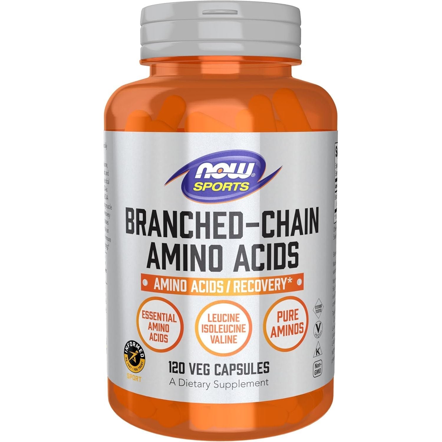 Buy now NOW Foods Sports Nutrition, Branched Chain Amino Acids, With Leucine, Isoleucine and Valine, 240 Veg Capsules 120 Count (Pack of 1) at indiglob india