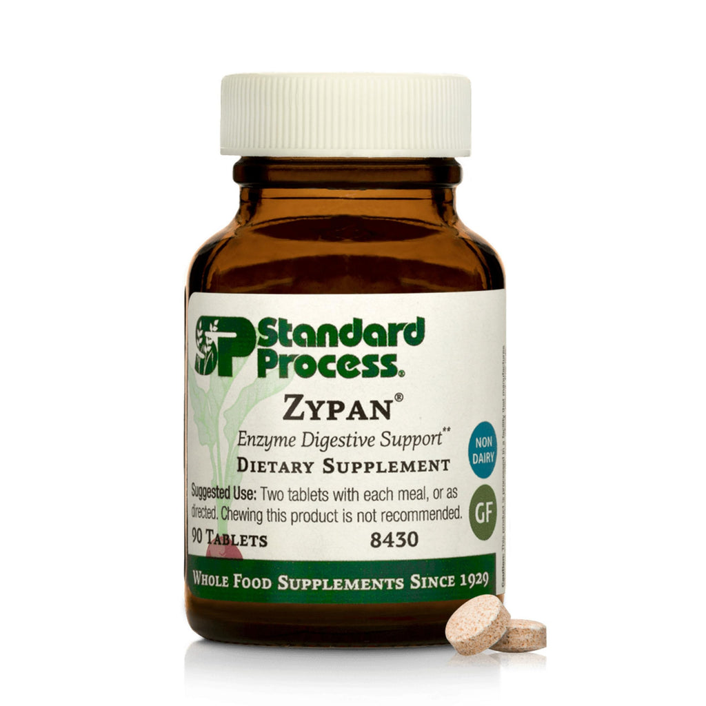 Standard Process Zypan, Digestive Health Enzyme Supplement, 330 Tablets | Digestive Health Support Supplement, HCI with Pancreatin, Betaine Hydrochloride and Pepsin, Macronutrient Digestion
