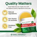 Buy now OWELL Naturals Drawing Salve Ointment for Boil & Cyst Removal, Ingrown Hair, Splinter Remover, Bug Spider Bites, Bee Sting, Mosquito Itching, Poison Ivy, Flare, Hangnail at indiglob india