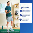 Pure Encapsulations OptiFerin-C, 60 Capsules | For Red Blood Cells and Energy, Iron Absorption Support, Energy Supplement*, Vitamin C Enriched, Gluten-Free and Non-GMO