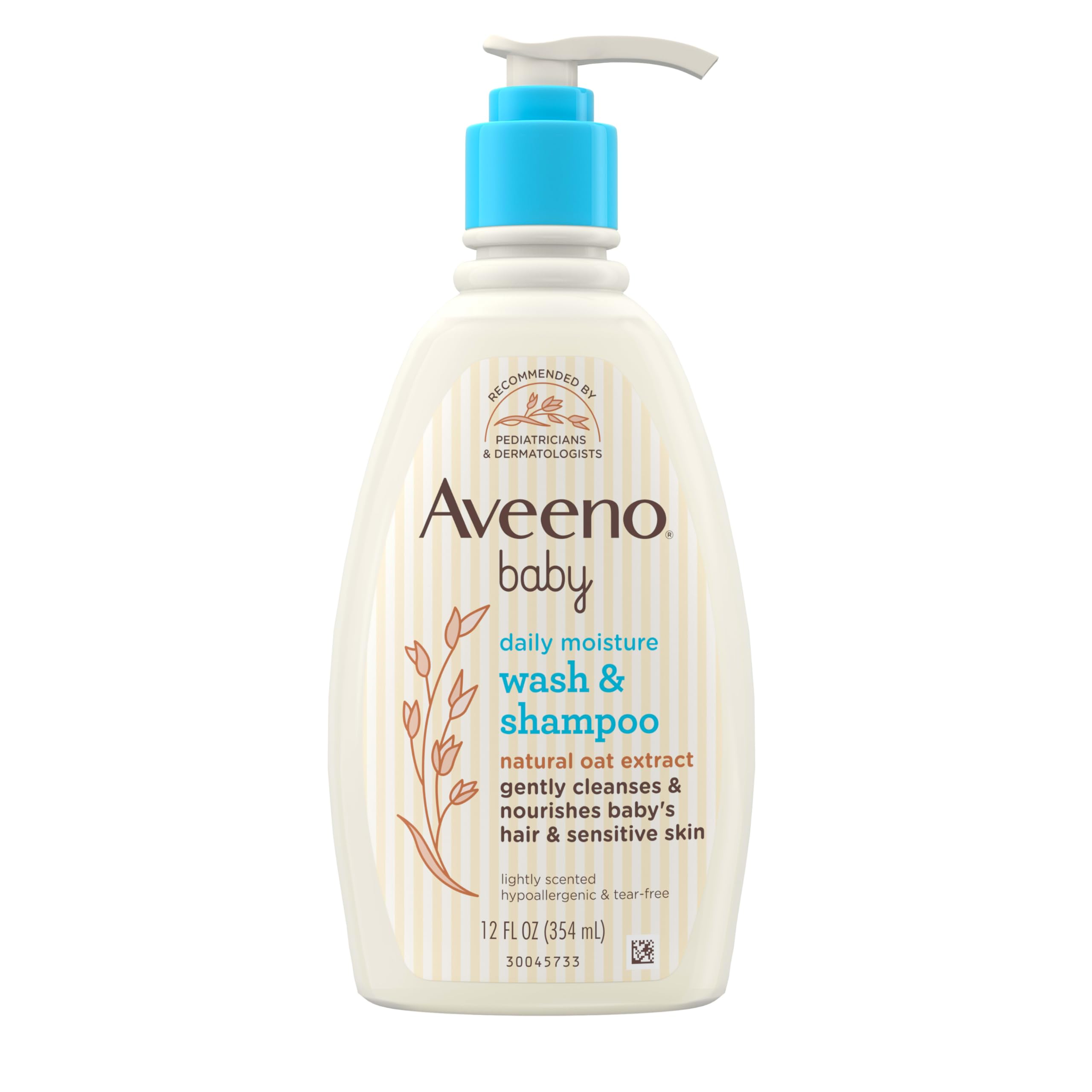 Buy now Aveeno Baby Daily Moisture Gentle Body Wash & Shampoo with Oat Extract, 2-in-1 Baby Bath Wash & Hair Shampoo, Tear- & Paraben-Free for Hair & Sensitive Skin, Lightly Scented, 18 fl. oz at indiglob india