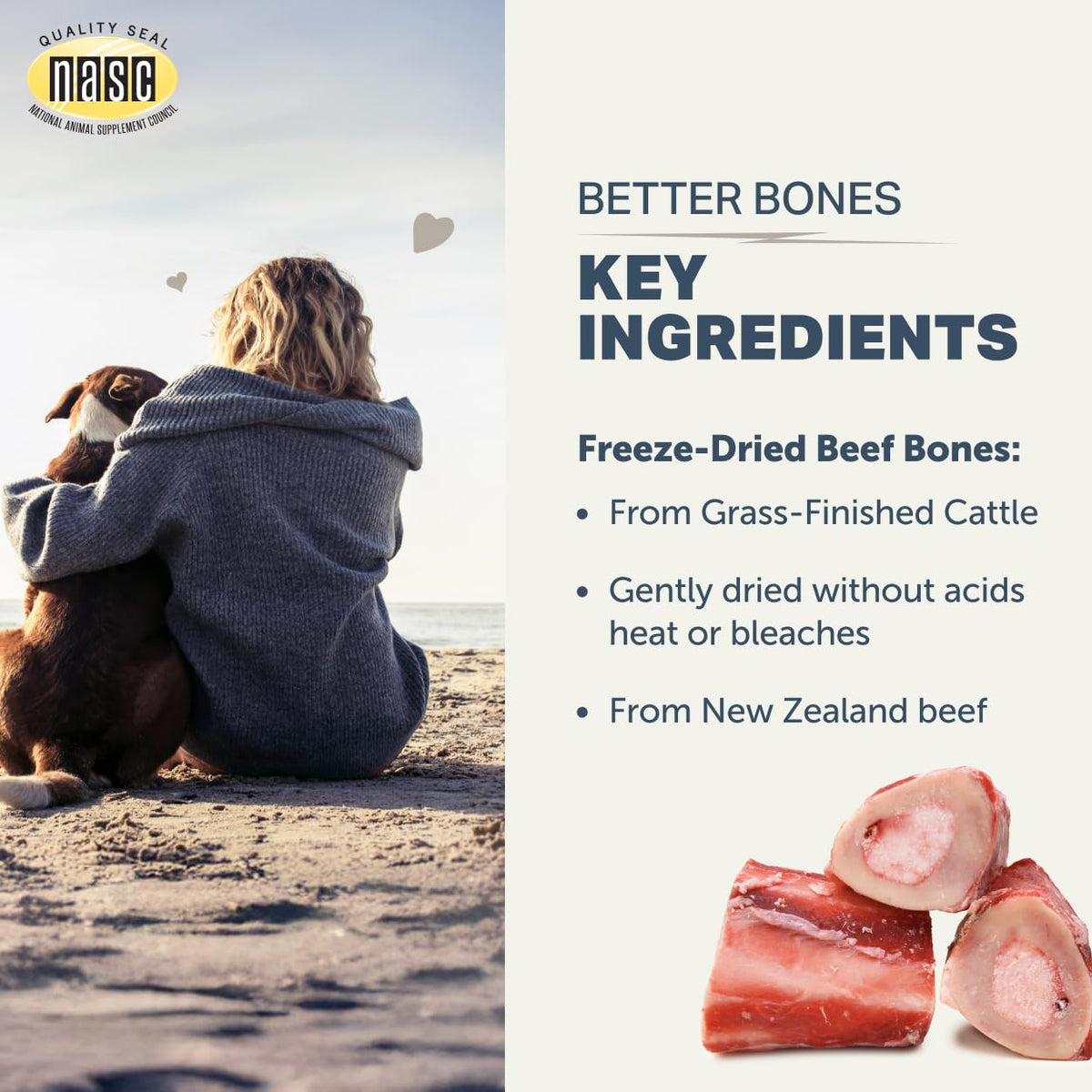 Four Leaf Rover Better Bones Bone Meal for Dogs, Dog Calcium Supplement