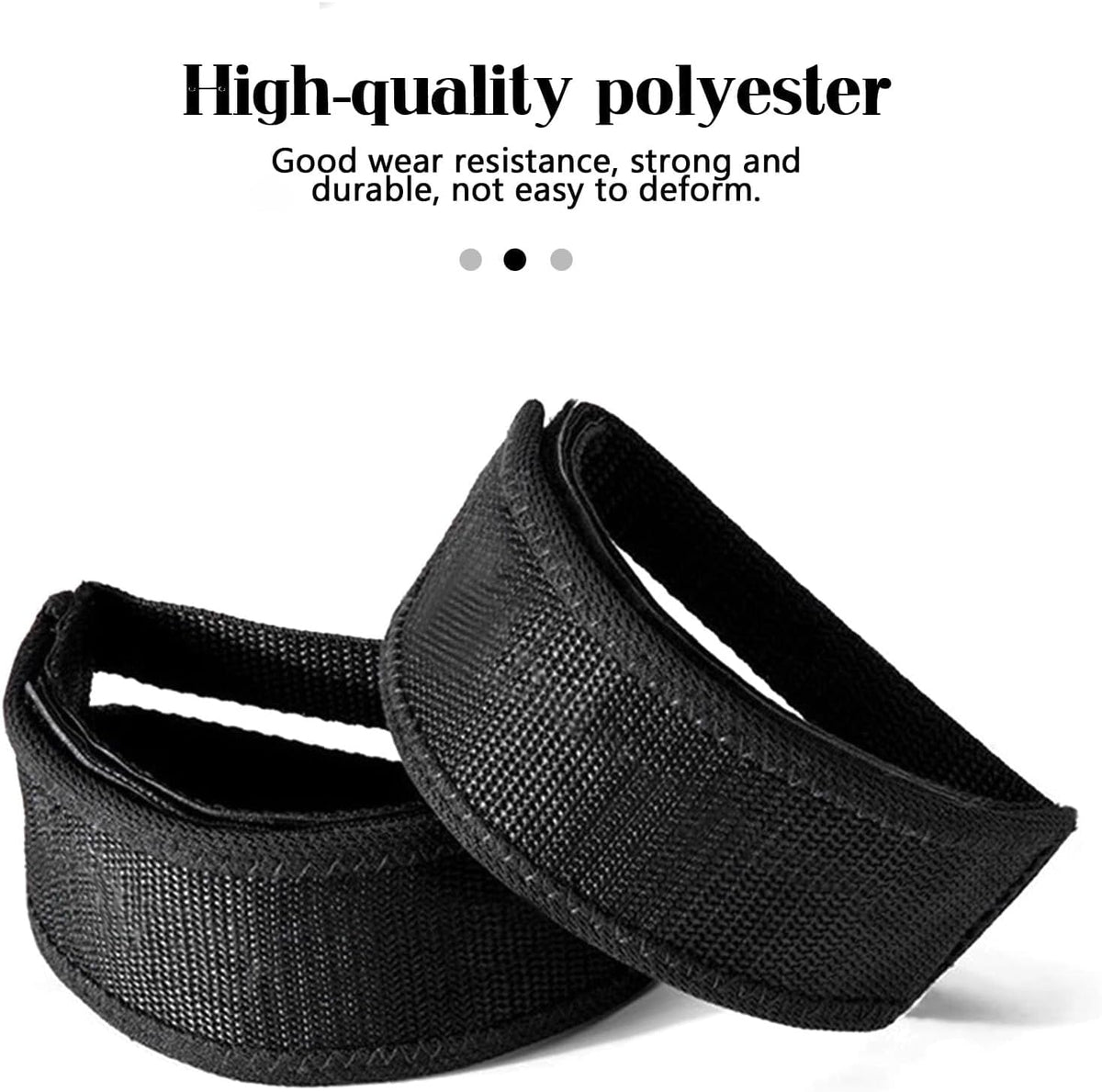 Medsuo 1 Pair Bike Pedal Straps Toe Clips Strap Tape Adjustable Anti-Slip