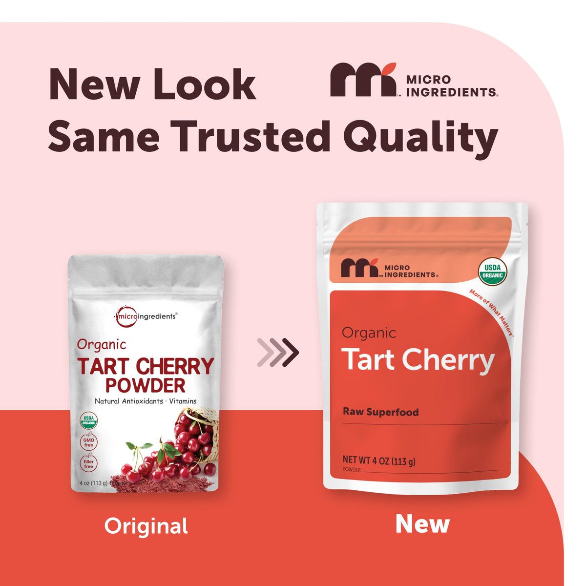 Micro Ingredients USDA Organic Tart Cherry Powder, 4oz | Raw Superfood