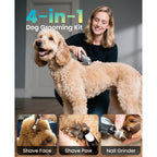 oneisall Dog Clippers for Grooming Thick/Matted Hair, 4-in-1 Grooming Kit
