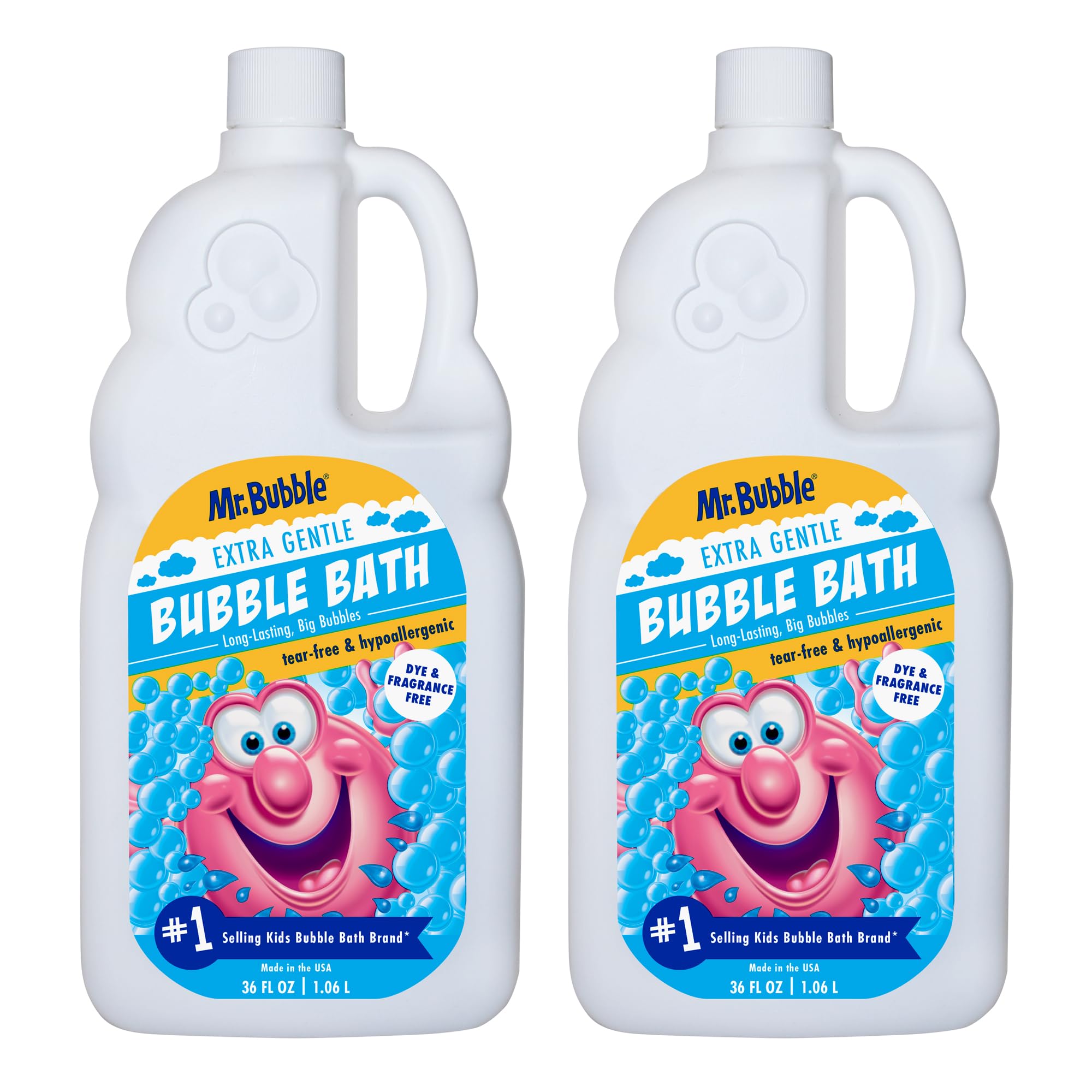 Buy now Mr. Bubble Extra Gentle Bubble Bath - Hypoallergenic, Tear Free Bubble Bath Solution Perfect for Sensitive Skin (Pack of 2 Bottles, 16 fl oz Each) at indiglob india