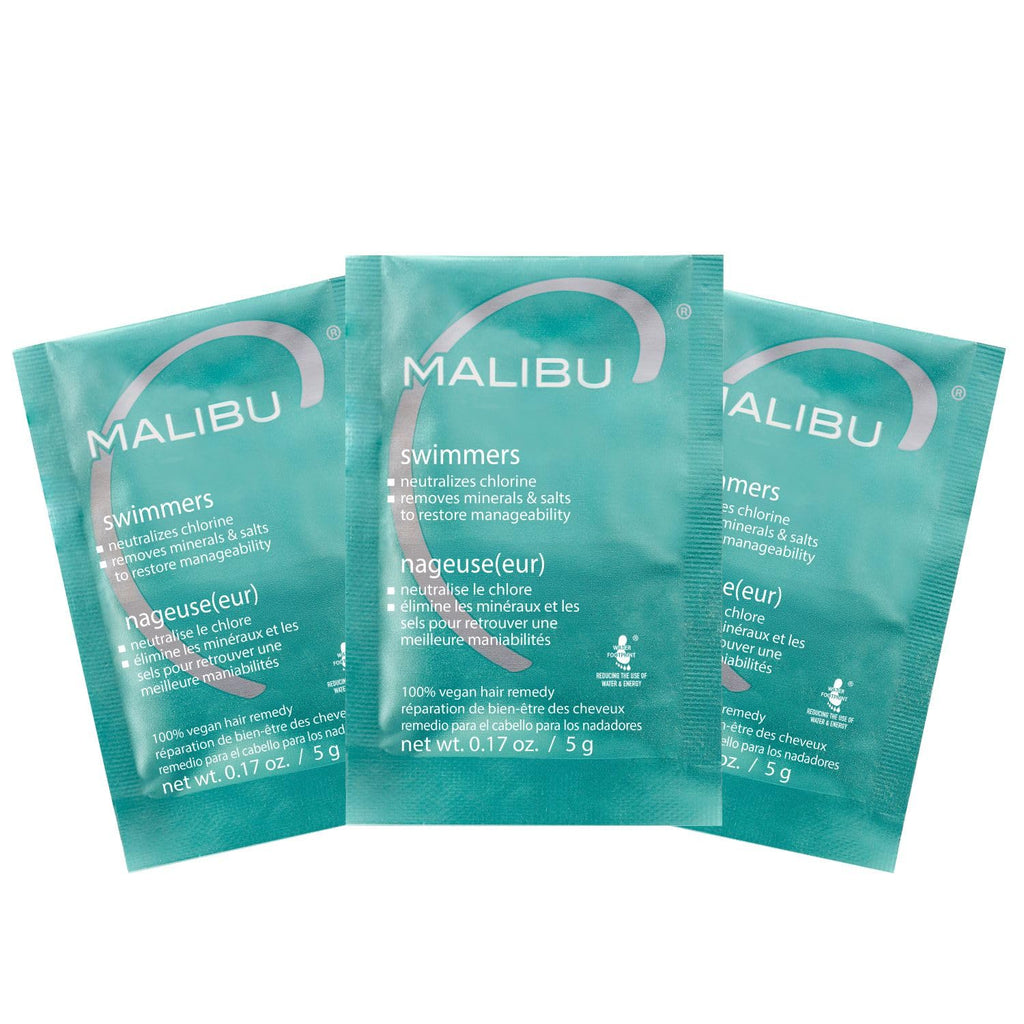 Malibu C Swimmers Wellness Remedy - Restoring & Hydrating Hair Care with Vitamin C Complex - Protects Hair Discoloration from Chlorine and Pool Elements (1 Packet)