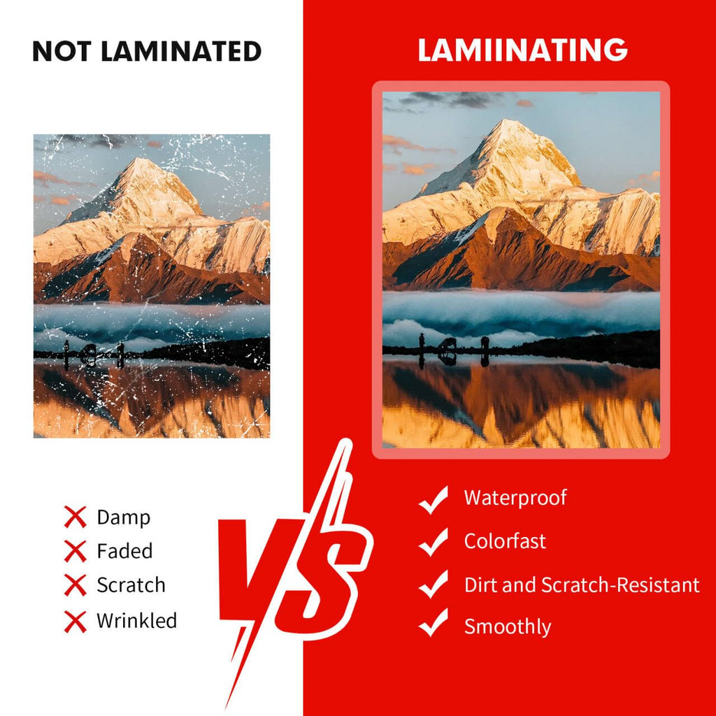 RAZCC Laminating Sheets, 500 Pack Clear Thermal Laminating Plastic Paper Laminator Sheets, 9 x 11.5-Inch, 3mil, Ideal Office or School Supplies