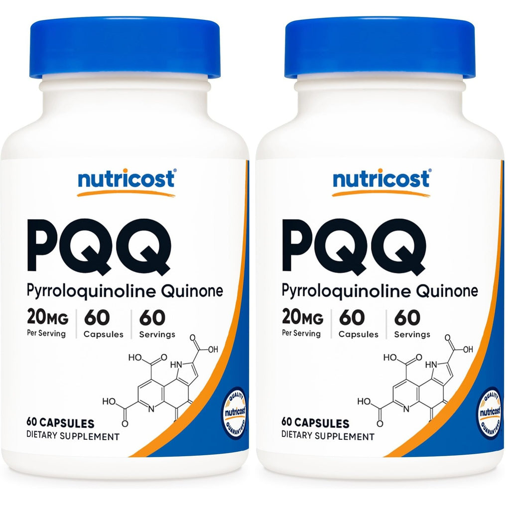 Nutricost PQQ (Pyrroloquinoline Quinone) 20mg, 60 Capsules | Vegetarian Capsules, GMO-Free, Gluten Free
