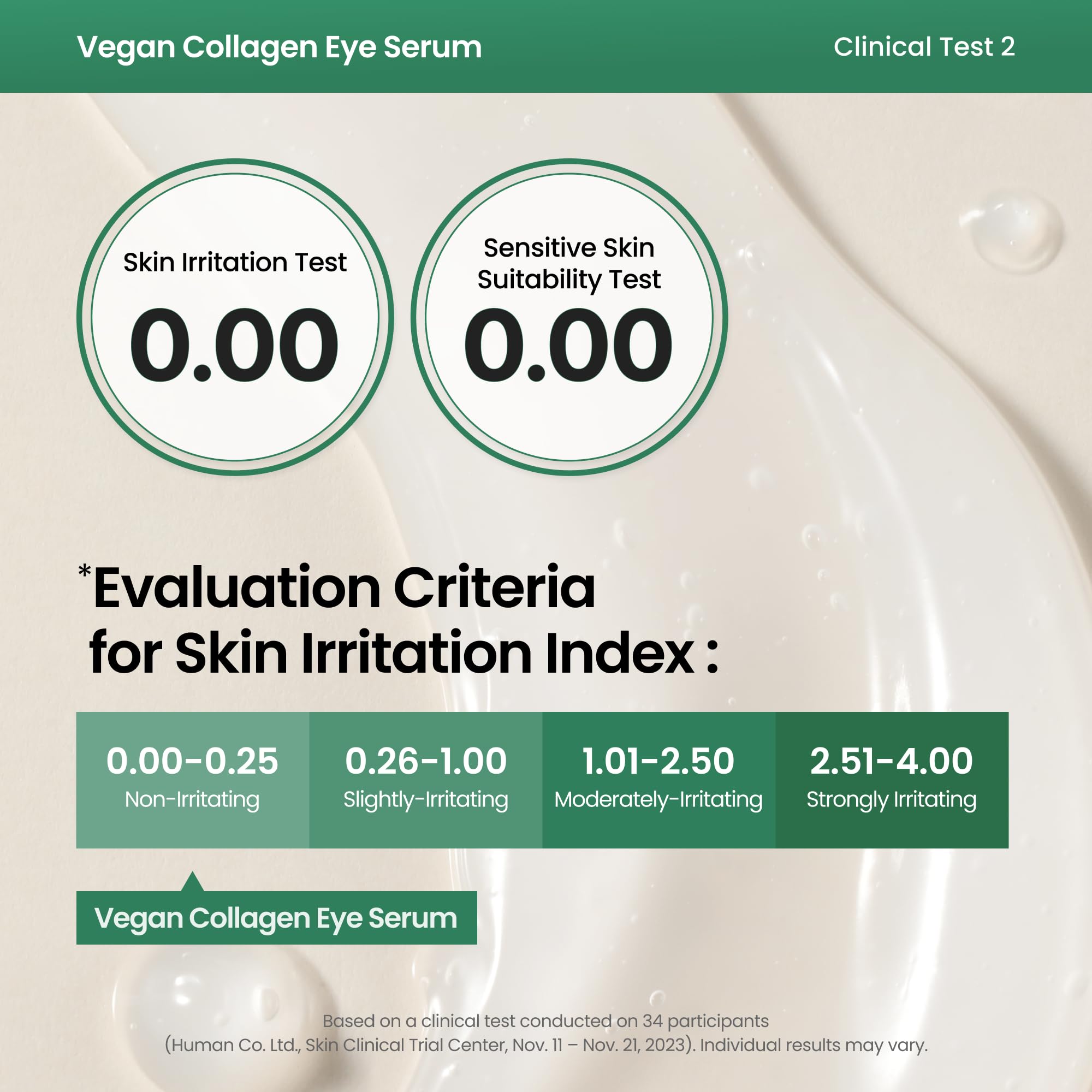 AXIS-Y Vegan Collagen Eye Serum with 2% Niacinamide, Peptides, 0.33 fl. oz. | Vegan Korean Eye Cream with Cooling Roller for Wrinkles, Fine Lines, Dark Circles, Puffiness & Deep Hydration