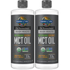 Garden of Life Dr. Formulated Brain Health 100% Organic Coconut MCT Oil 16 fl oz Unflavored, 13g MCTs, Body & Brain Fuel, Certified Non-GMO Vegan & Gluten Free, Hexane-Free