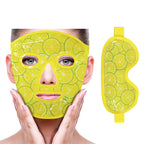 Buy now Cold Face Eye Mask Ice Pack Reduce Facial Puff, Dark Circles, Gel Hot Heat Cold Compress Pack, Face SPA Gift for Woman Sleeping, Pressure, Headaches, Skin Care, Post Laser Cosmetic Care[Blue] at indiglob india