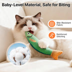 Potaroma Cat Toys Saury Fish, 3 Pack, Catnip Crinkle Sound, Soft and Durable, Interactive Kitten Kicker for Indoor Kitty Exercise 9.4 Inches for All Breeds