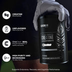 BIRDMAN Micronized Creatine Monohydrate Powder, Muscle Recovery, Caffeine Free, Creatine Pre Workout, Vegan, Post Workout, Gluten Free, Sugar Free | 80 Servings (5 Grams Each) | 0.8lb