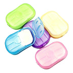 Disposable Soap Sheets Paper 5 Boxes Hand Cleaner Fragrance Mini Soap Paper for school Indoor, Outdoor, Travel, Camping Hiking，Paper Soap，Travel Soap,Foot and Hand Care