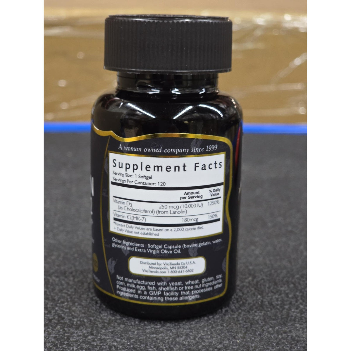 Cocó March N.M.D Vitamin D3+K2 10,000 IU - High Potency, 4 Month Supply