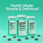 Goli Zero Sugar Pre Pro Postbiotic Gummies - Worlds First 3-in-1 with DE111, XOS, MCC1849 - No Sugar Alcohols - Vegan, Keto-Friendly, Non-GMO