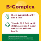Nature Made Vitamin B Complex Gummies, 60 Pectin Based Gummies | With 5 B Vitamins for Energy and Brain Support, Gluten Free, Peach Flavor, 60 Day Supply