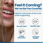 Lysine Cold Sore Treatment, L-Lysine Capsules with Probiotics & Vitamin C | Stops Outbreaks Before They Start, Internal Lysine Defense, Not A Topical Cover-up For Cold Sores