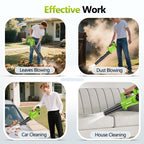 Electric Leaf Blower Cordless 750CFM 250MPH with 3.0Ah Battery and Charger