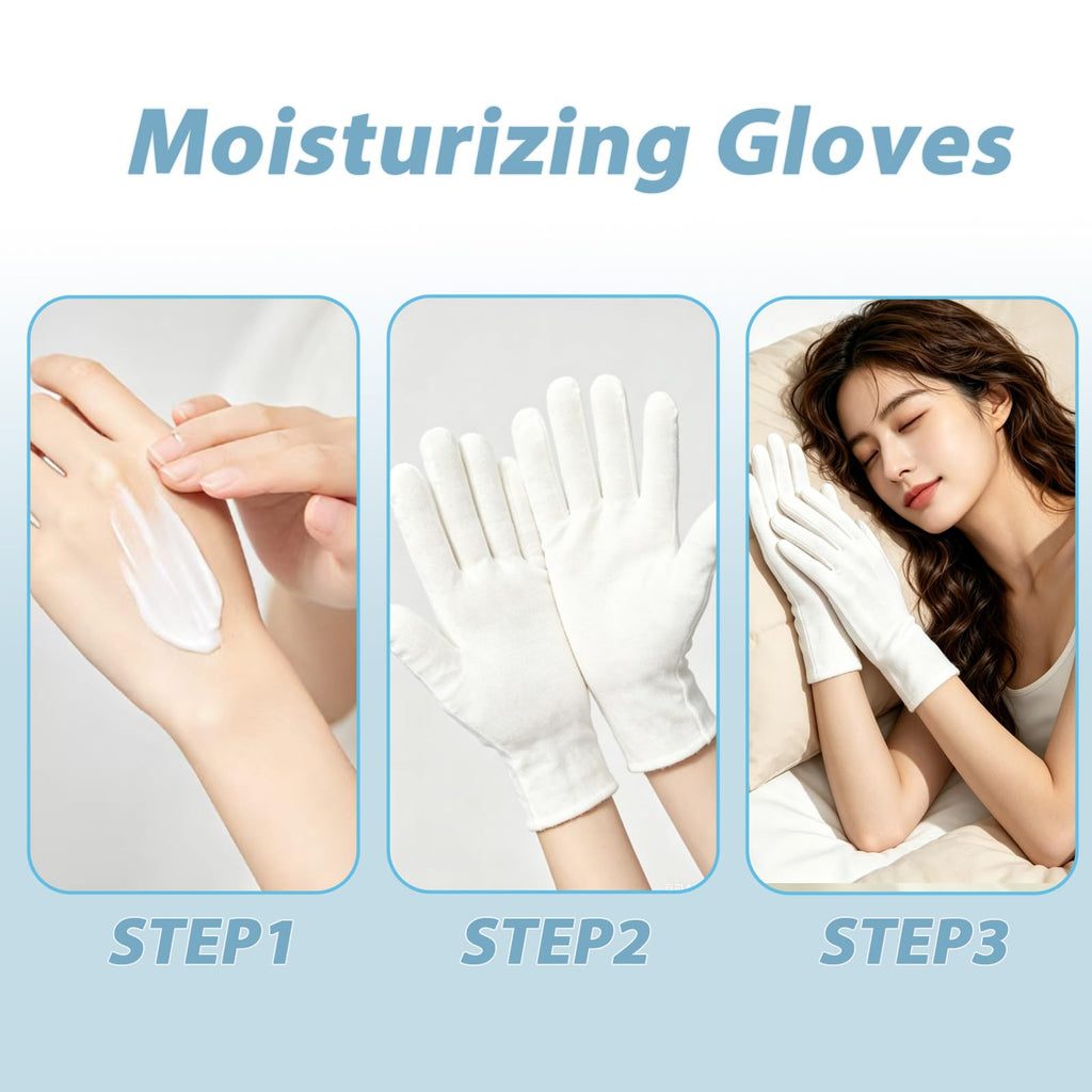 30 Pcs White Cotton Gloves, Unisex, Soft, Stretchable