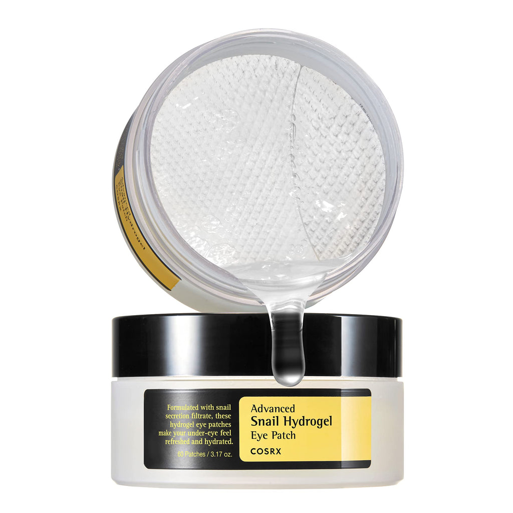COSRX Pink Peptides Collagen Hydrogel Eye Patch for Puffy Eyes (60) | Cooling & Firming Under Eye Patches with 4-Peptide & Caffeine, Depuffing Gel Eye Mask, Korean Skin Care