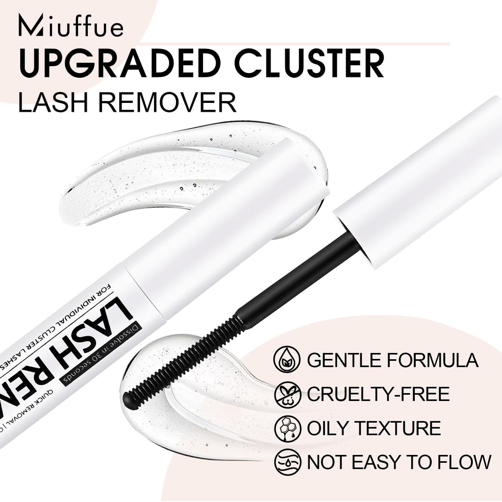 Eyelash Glue Remover 5ML Cluster Lash Remover | for False Lashes, Bond and Wispys, Gentle Non-irritating Mascara Wand