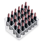 Super Z Outlet Transparent Cosmetic Makeup Organizer for Lipstick, Brushes, Bottles, and More - Clear Case Display Rack Holder