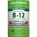 Nature's Truth B12 Vitamin | 5000 mcg | 60 Tablets