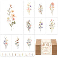 XXINMOH 100 PACK Blank Cards with Envelopes, Blank Greeting Cards 4x6, Beautiful Blank Greeting Cards, Elegant Floral Note Cards with Peel-and-Seal Envelopes, Empty Stationary Set For All Occasions