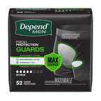Depends Men's Incontinence Guards/Pads, One Size, 1 Count