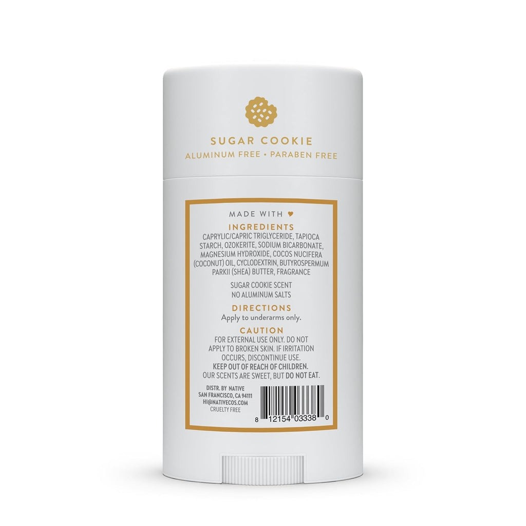 Buy now Native Deodorant, Holiday Edition, Sugar Cookie Scent, Contains Naturally Derived Ingredients, 72 Hour Odor Control | Deodorant for Women and Men, Aluminum Free with Baking Soda at indiglob india