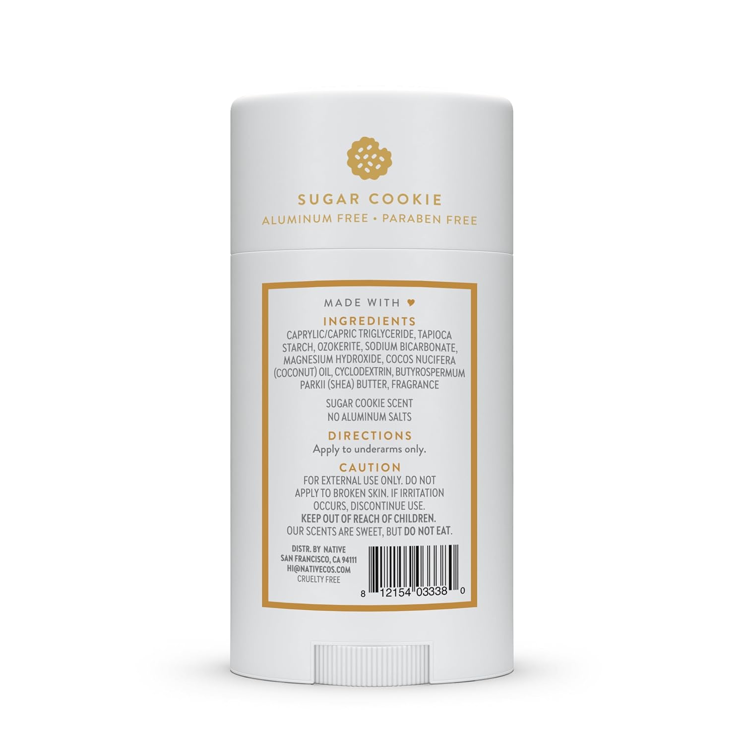 Buy now Native Deodorant, Holiday Edition, Sugar Cookie Scent, Contains Naturally Derived Ingredients, 72 Hour Odor Control | Deodorant for Women and Men, Aluminum Free with Baking Soda at indiglob india