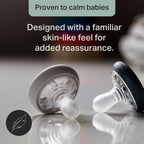 Buy now Tommee Tippee Breast-Like Pacifier, 0-6 Months, Symmetrical Design, Natural Breast-Like Baglet, BPA-Free Binkies, Pastel/Blue/Black, Pack of 4 at indiglob india