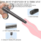 Buy now [2Pack+Storage Bag] Lube Applicator Syringe with 10ml Precise Scales, 6.5" Anal Lube Shooter with Air-Proof Silicone Cap Reusable Lubricant Tube Applicator for Women, Men & Couples, Black at indiglob india