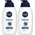 Nivea Men Sensitive Body Wash with Bamboo Extract, Moisturizing Body Wash for Sensitive Skin, Soap Free Shower Gel for Men with No Drying Alcohol, 30 Fl Oz Bottle (Pack of 2)