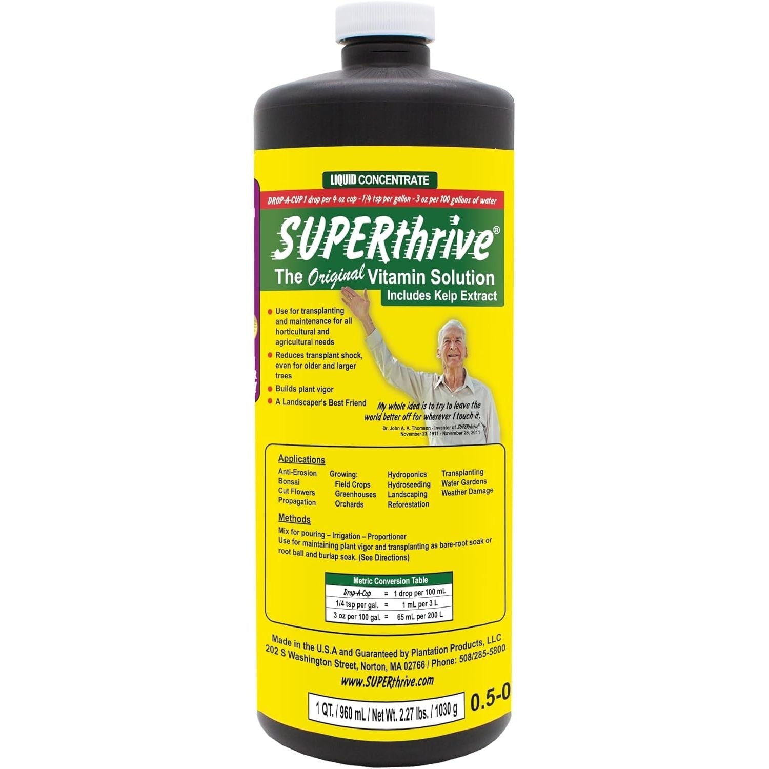 Buy now SUPERthrive Plant Vitamin Solution, 1 Pint 1 Quart Vitamin Solution at indiglob india
