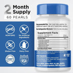 Probiotics for Women & Men - Probiotic & Prebiotics 60-Day Supply | Earth's Pearl - BIO-Tract® Time-Release - 4 Billion CFU - Gut Health Support - Suitable for Kids