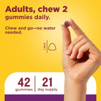 Nature Made Probiotics for Women and Men, 42 Probiotic Gummies | Probiotics with 8 Billion CFU Per 2 Probiotic Gummies, Support Healthy Digestion, Raspberry & Cherry Flavors, 21 Day Supply
