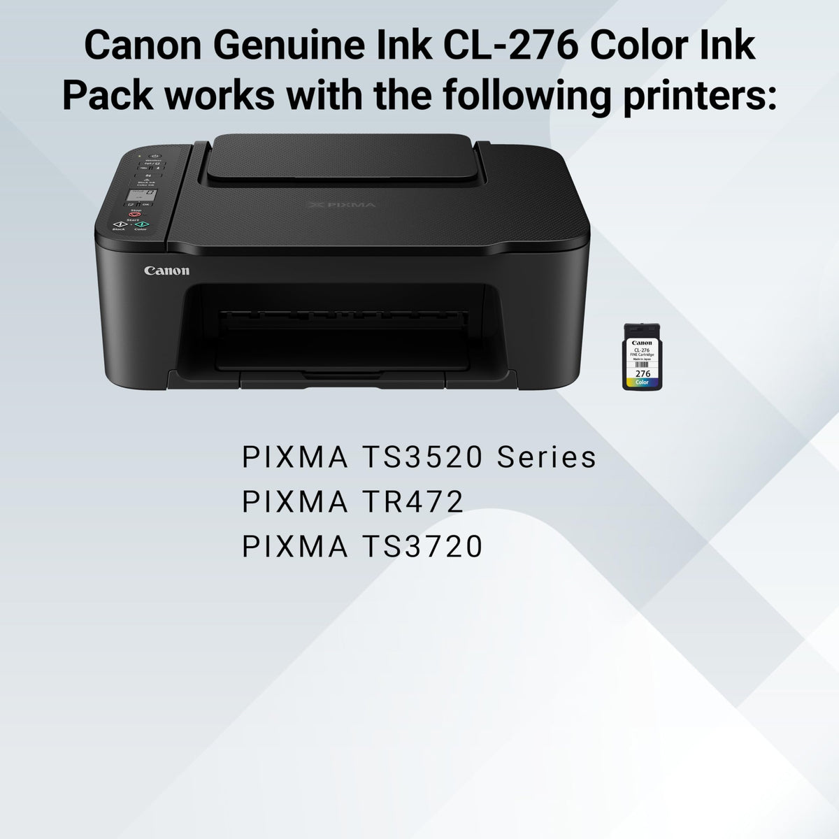 Canon CL-276 Genuine Color Ink Cartridge, Compatible with TS3520/3522, TR4720/4722, TS3720/3722