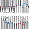 Buy now 30PCS Cuticle Nail Drill Bits Set: 3/32'' Nail Bits for Acrylic Gel Nail Prep Contain Flame/Ball/Needle/Safety Shape Heads, Remover Tools Efile Bits for Salon Home Manicure Pedicure Nail Tech Default at indiglob india