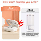 Portable Ultrasonic Contact Lens Cleaner with USB Charger - Fit Disposable Soft, Colored & RGP Lenses - Travel & Home (White)