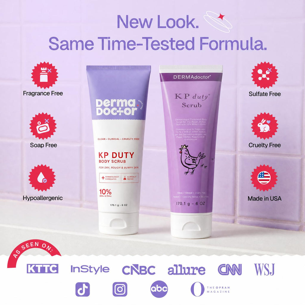 DERMAdoctor KP Bump Eraser Body Scrub, 10% AHAs + PHAs, Rough & Bumpy Skin