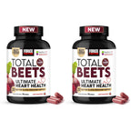 Force Factor Total Beets Ultimate Heart Health 1800mg Beet Root Capsules | Blood Pressure Support Supplement with CoQ10 for Nitric Oxide & Blood Flow with Grapeseed, Hawthorn Berry, 90 Capsules