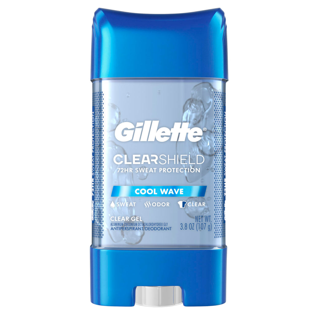Buy now Gillette Advanced Clear Gel Antiperspirant Cool Wave 5 Pack Of 3.8 Ounce Net Wt 19 Ounce at indiglob india