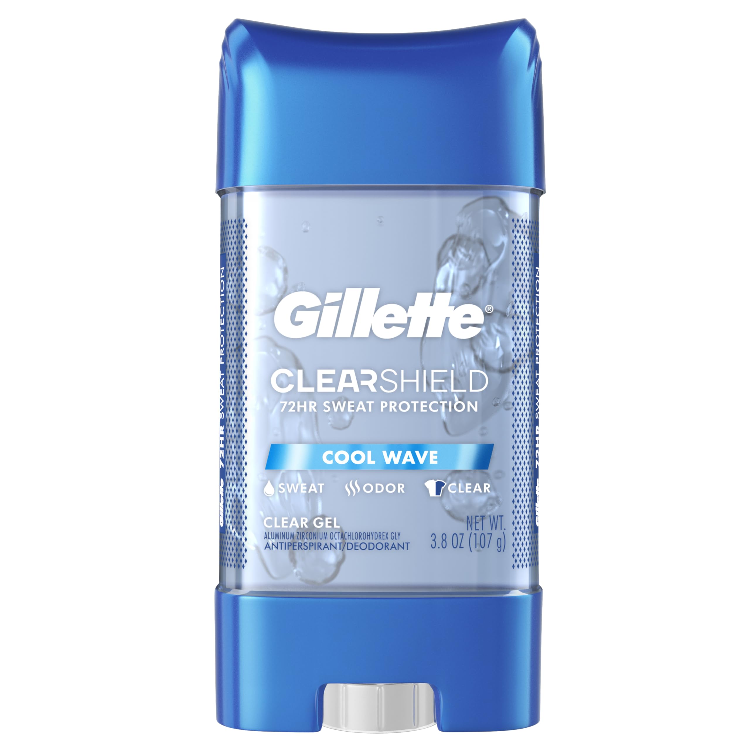 Buy now Gillette Advanced Clear Gel Antiperspirant Cool Wave 5 Pack Of 3.8 Ounce Net Wt 19 Ounce at indiglob india